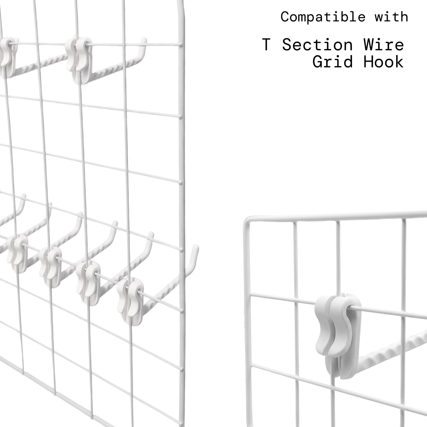 Artistbooths Booth Garage White Wire Grid Expansion Pack [4 pcs] 35cm x 35cm/13.7"x13.7"