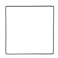 BOOF Square Wire Frame (35x35 cm) [2-pack]