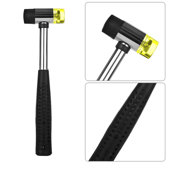 Dual headed metal mallet (with soft tap side)