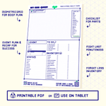 Artistbooths Digital Resource CON-QUEST: Event Checklist & Planner