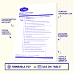Artistbooths Digital Resource OPTICS & DESIGN - Checklist for Anti procrastination, sensory optimisation, design ignition and wellness alignment by Humon