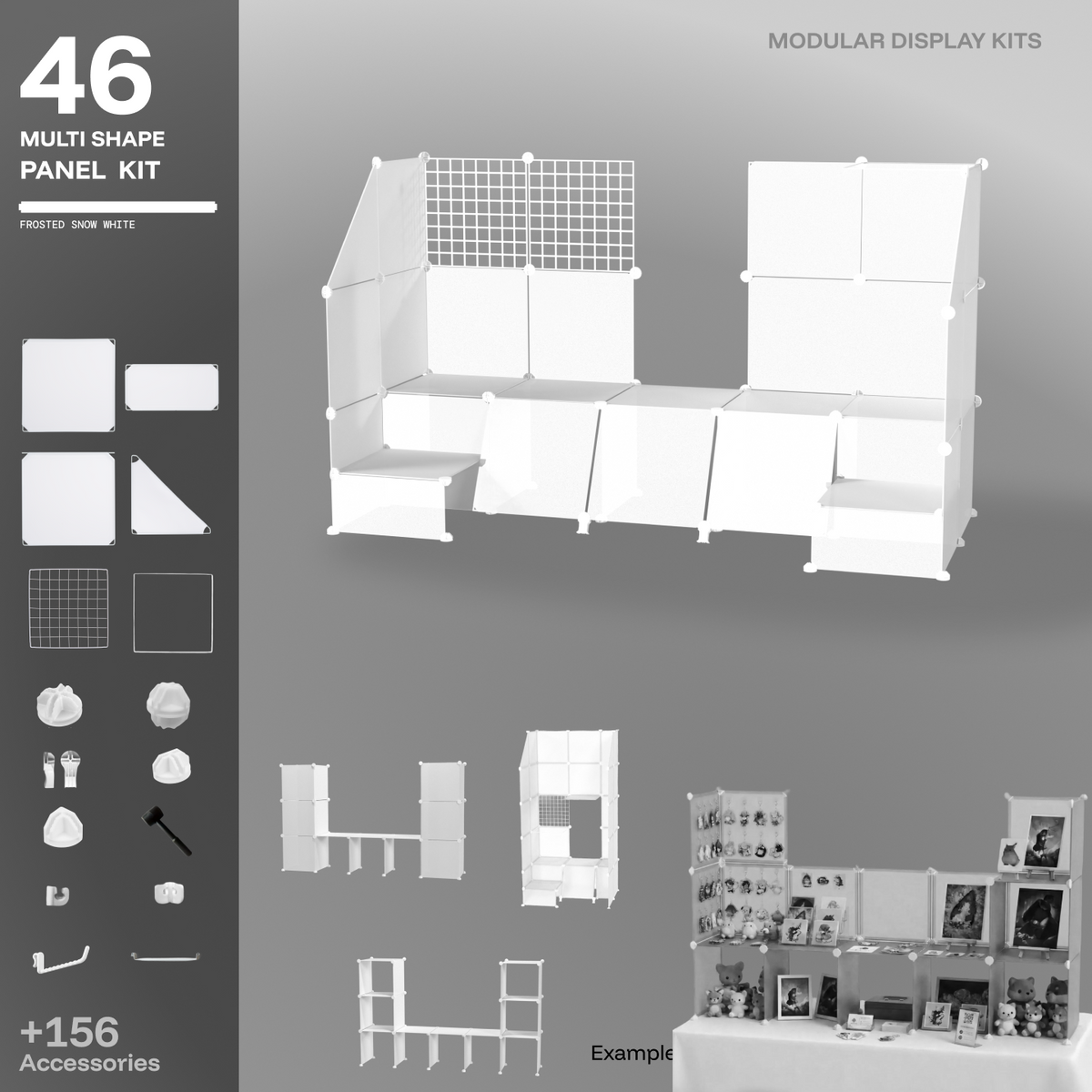 Frosted Snow White Essential 48 square panel kit main