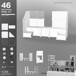 Frosted Snow White Essential 48 square panel kit main