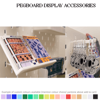 BOOF PANEL PEGBOARD & Display Accessories (custom made per order in Australia)