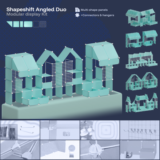 Aqua Teal Shapeshift Angled Duo Kit